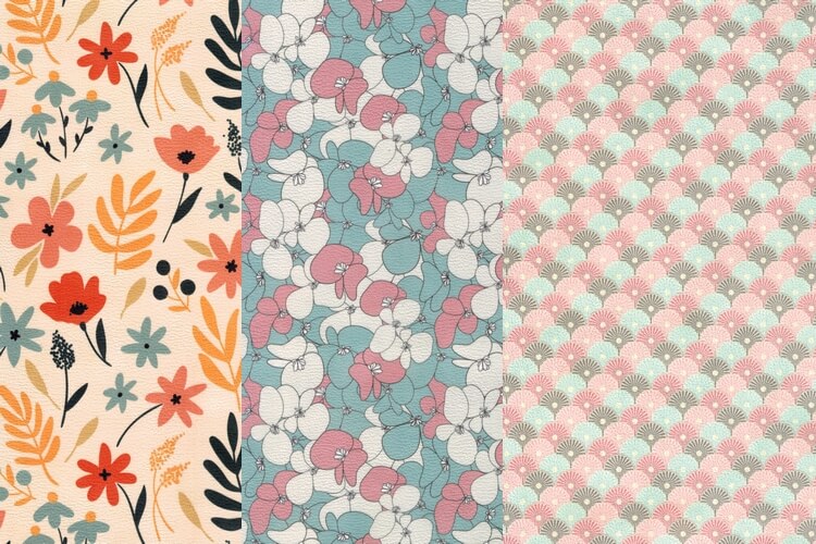 offset flower pattern specialty printing paper