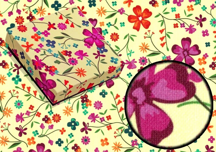 flower fabric box gift box design