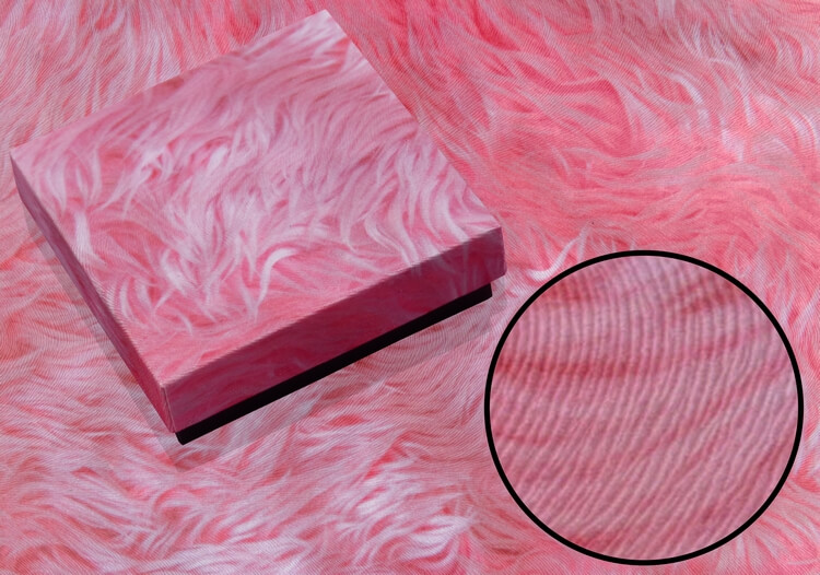 pink fur box gift box design